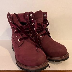 Timberland boots maroon 8.5/9